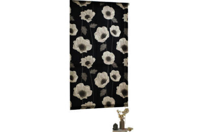 2ft Elissia Poppy Black Roller Blind 2ft Elissia Poppy Black Roller Blind